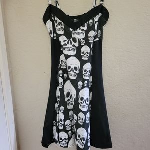 Tripp nyc royal bones skull dress